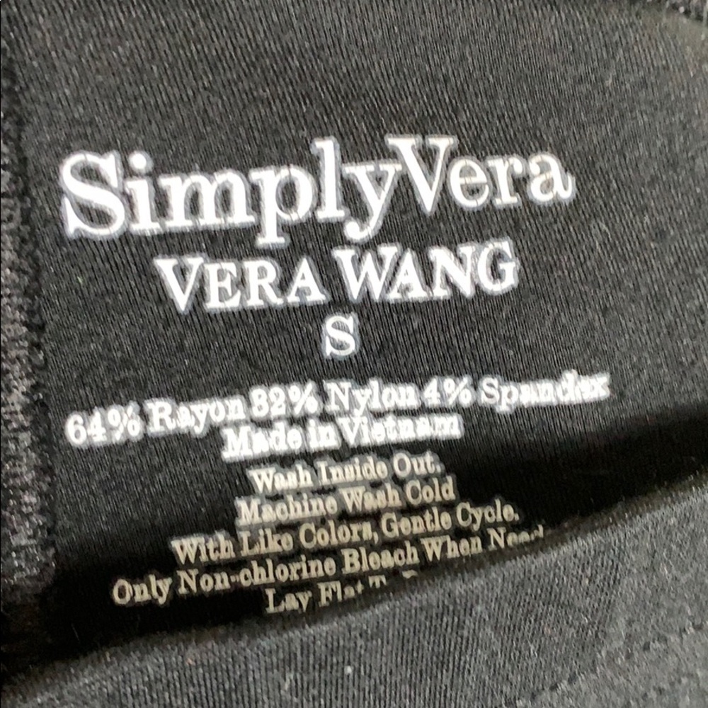 Black Simply Vera Wang Leggings - Picture 2 of 8